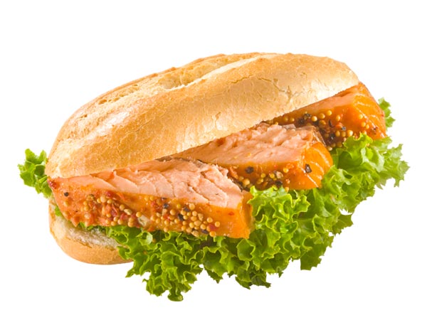 Fischbrötchen mit Räucherlachs
